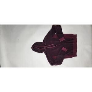 Express Stylish Burgundy Hooded Sweatshirt